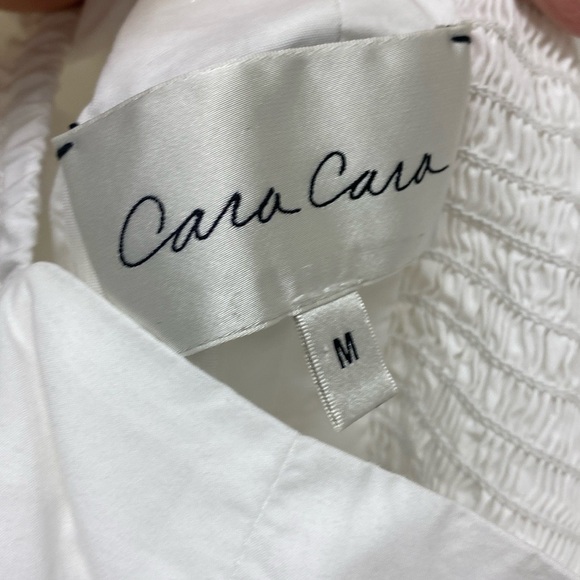 Cara Cara Sydney Puff Dress White **No Waist Tie** - Picture 3 of 4